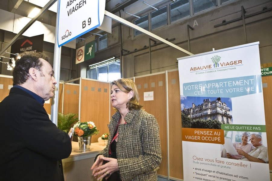 "Abauvie Viager, porte-parole du viager au salon Solulo, le 1er salon des maisons de retraite"