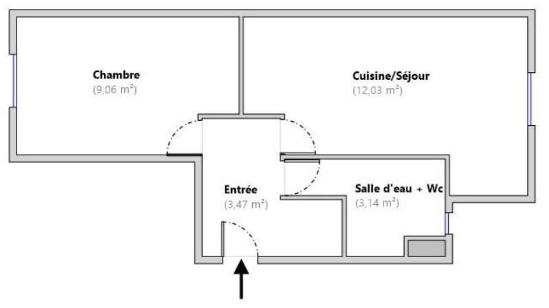 Vente Appartement  2 pièces - 27.7m² 75012 Paris