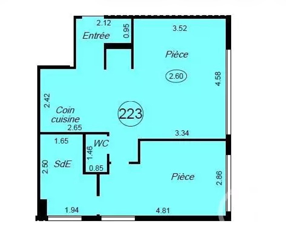 Vente Appartement 2 pièces - 48.2m² 75012 Paris