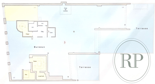 Location Bureau - 264m² 92400 Courbevoie