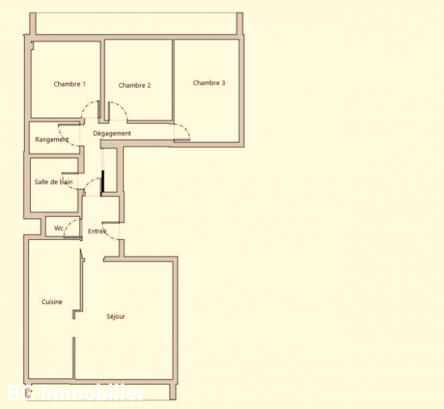 Vente Appartement  4 pices - 79.22m 75018 Paris