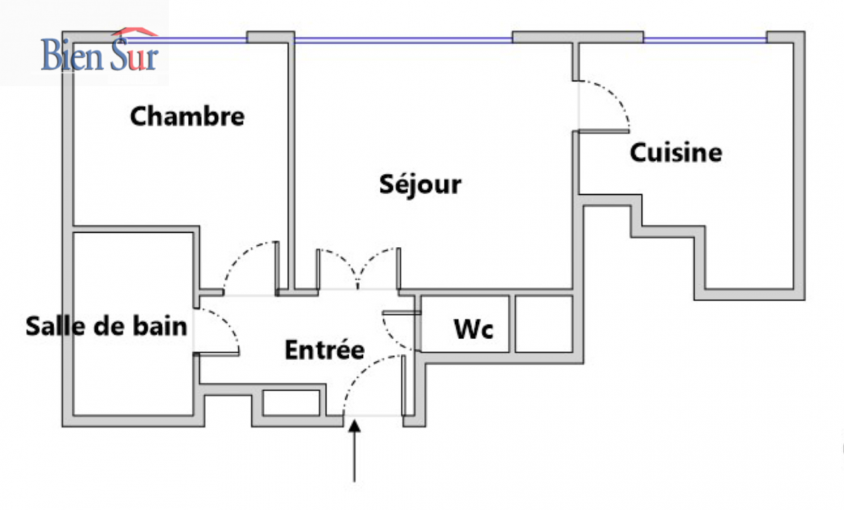 Vente Appartement  2 pices - 43.85m 94400 Vitry-sur-seine