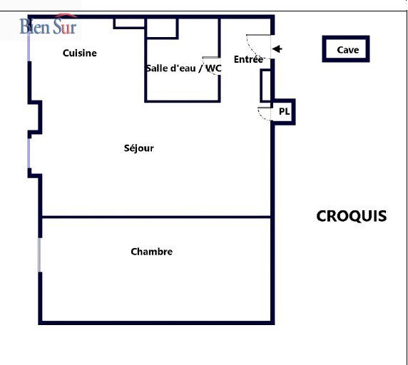 Vente Appartement  2 pices - 28.36m 75013 Paris