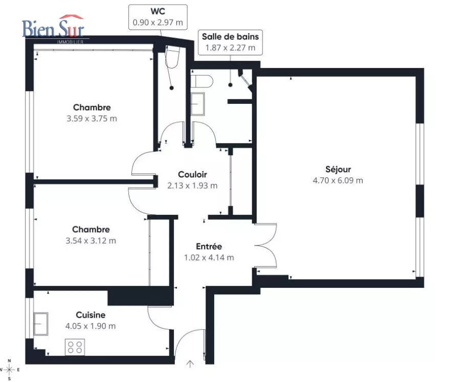 Vente Appartement  3 pi�ces - 83m� 75013 Paris