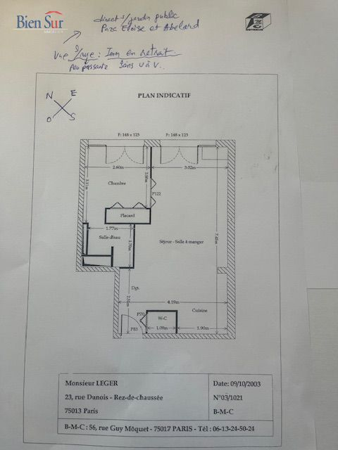 Vente Appartement 2 pièces - 37m² 75013 Paris