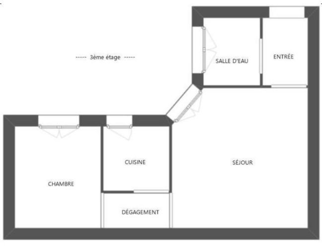 Vente Appartement  2 pi�ces - 32m� 75018 Paris