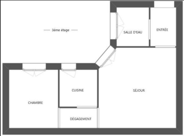 Vente Appartement  2 pi�ces - 32m� 75018 Paris