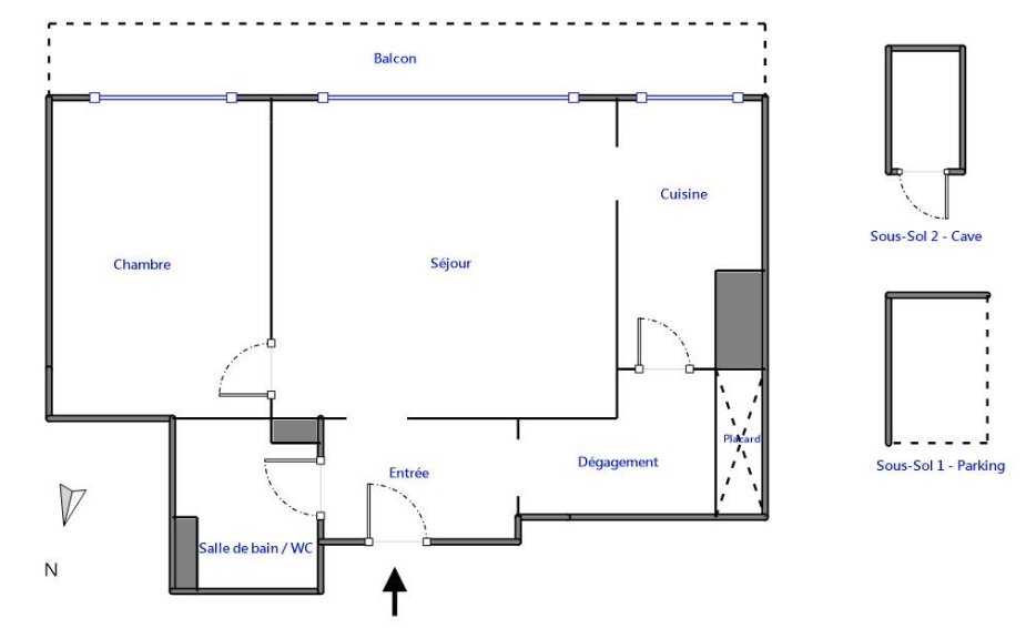 Vente Appartement  2 pièces - 39m² 75015 Paris