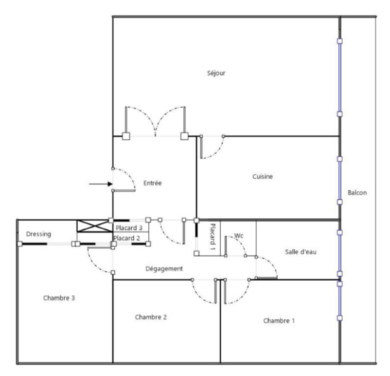 Vente Appartement  4 pièces - 88m² 75015 Paris