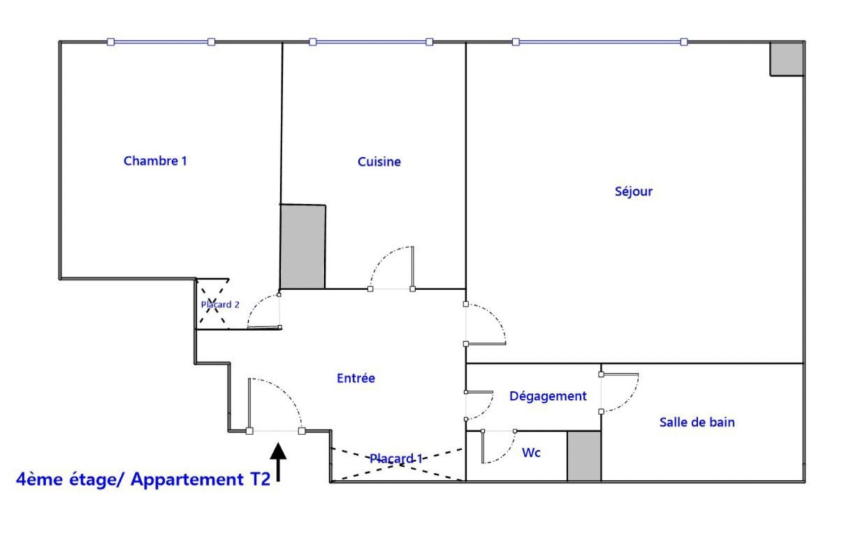 Vente Appartement  2 pièces - 55m² 75015 Paris