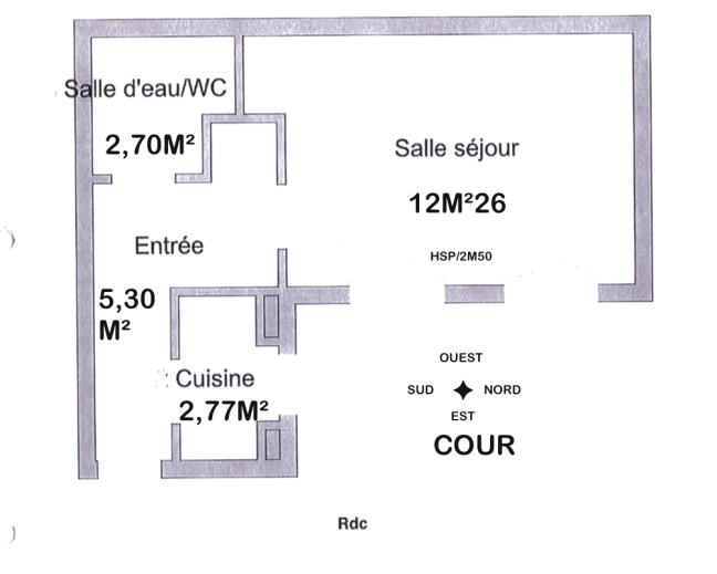 Vente Appartement  1 pice (studio) - 23m 75004 Paris