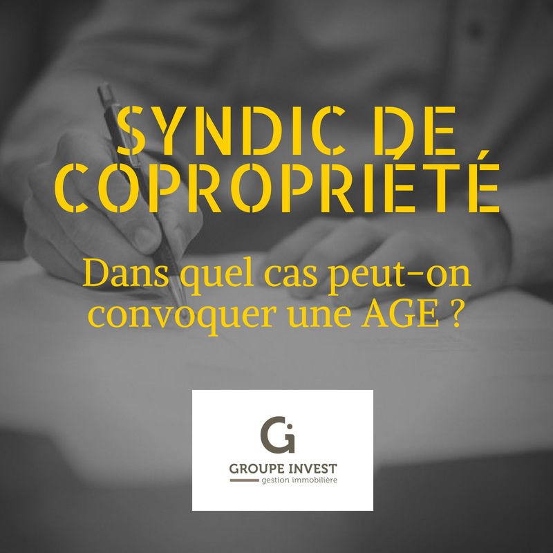 "Dans quel cas peut-on convoquer une assemble générale extraordinaire ?"