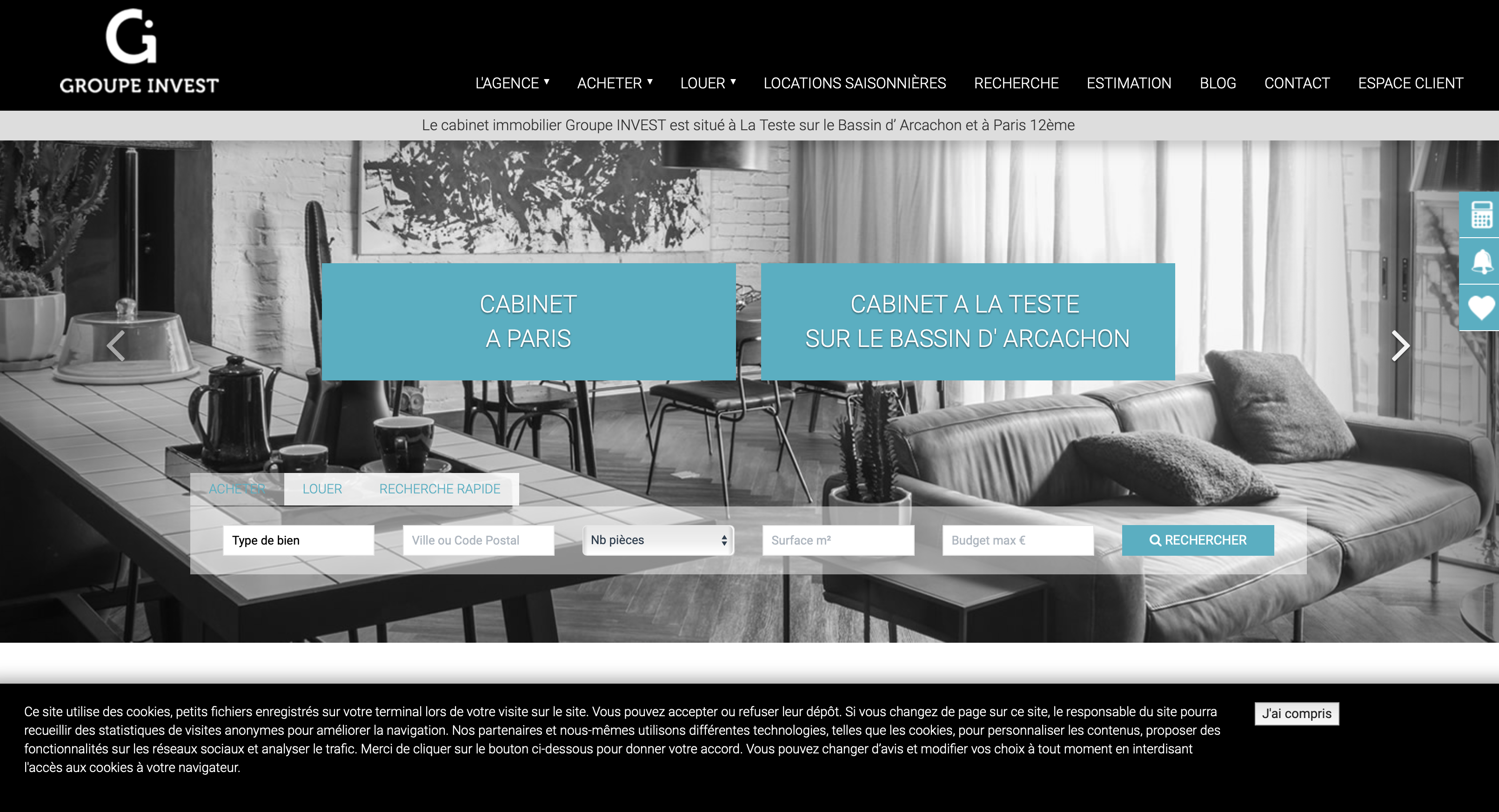 "1 seule nuance de bleu chez Groupe INVEST"