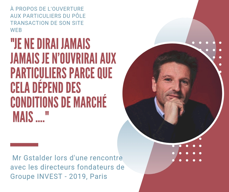 "Rencontre avec Bertrand Gstalder sur l'ouverture aux particuliers des services SeLoger"