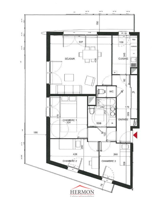 Vente Appartement  4 pi�ces - 86m� 92110 Clichy