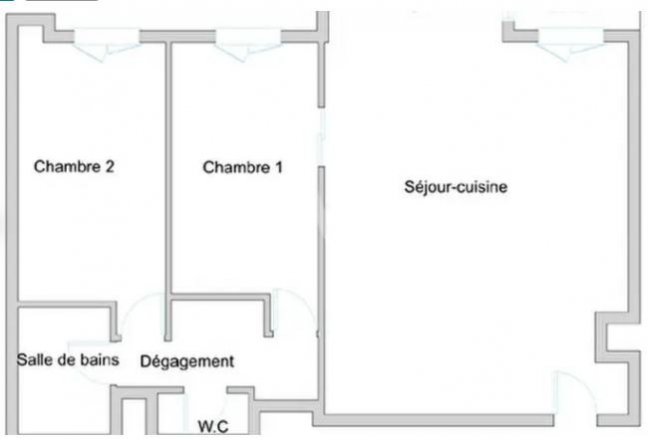 Vente Appartement  3 pices - 70m 75010 Paris