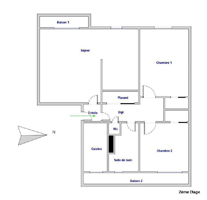 Vente Appartement  4 pièces - 65m² 94600 Choisy-le-roi