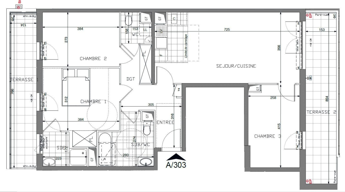 Vente Appartement  4 pièces - 80m² 94320 Thiais