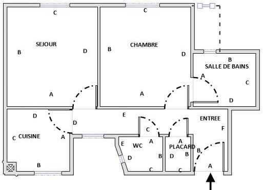 Location Appartement  2 pièces - 38.17m² 75015 Paris