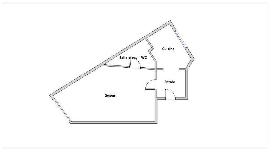 Vente Appartement  1 pièce (studio) - 27.58m² 75017 Paris