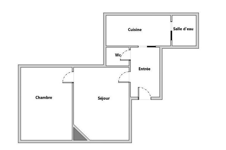 Location Appartement  2 pièces - 33.53m² 75015 Paris