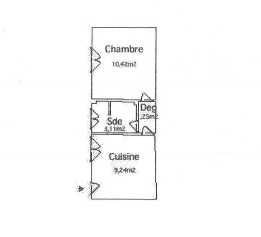 Location Appartement  1 pièce (studio) - 24.02m² 75015 Paris