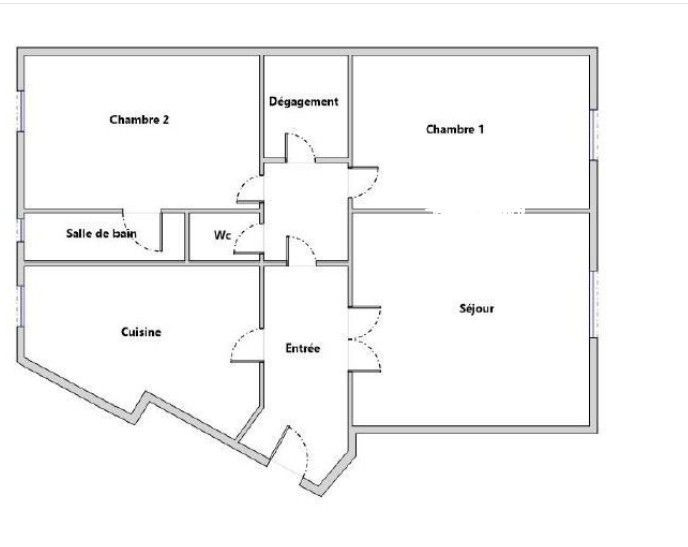 Location Appartement  3 pièces - 65m² 75013 Paris