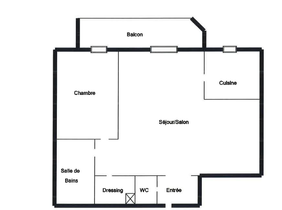 Location Appartement  2 pièces - 42.2m² 92120 Montrouge