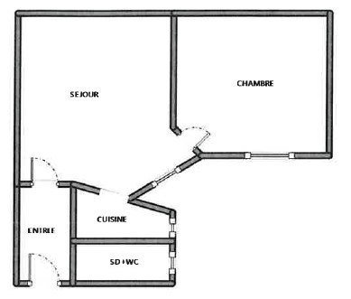 Location Appartement  2 pièces - 33.88m² 94110 Arcueil