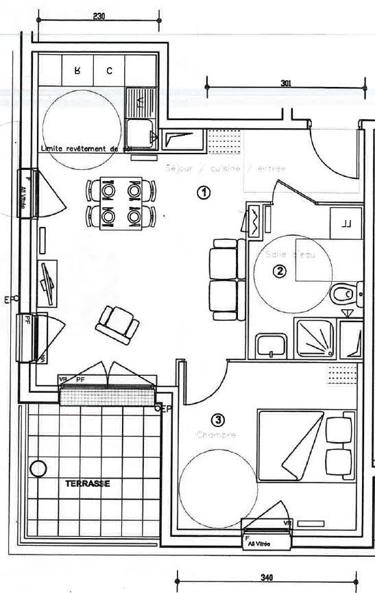Vente Appartement  2 pièces - 41.63m² 94290 Villeneuve-le-roi