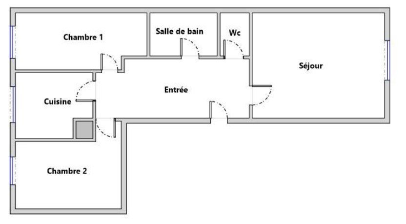 Vente Appartement  3 pièces - 49.97m² 92170 Vanves