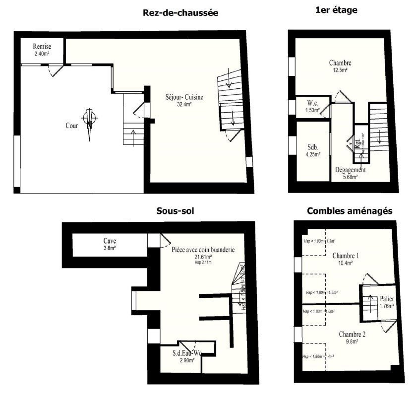 Vente Maison  4 pièces - 102.83m² 92240 Malakoff