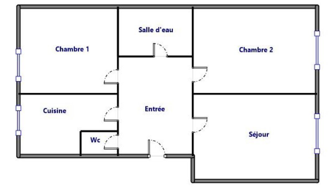 Vente Appartement  3 pièces - 61.04m² 92120 Montrouge