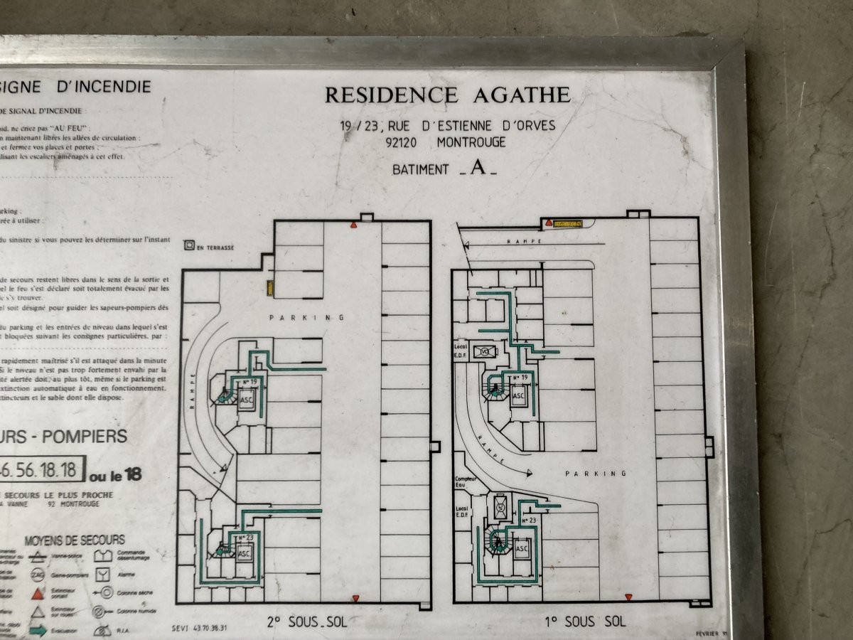 Vente Parking  - 10m² 92120 Montrouge