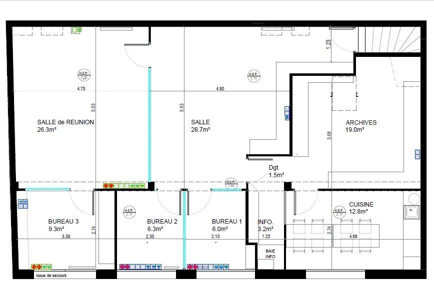 Location Bureau  12 pièces - 220m² 92120 Montrouge