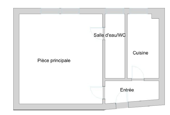 Location Appartement  1 pièce (studio) - 17.11m² 75015 Paris