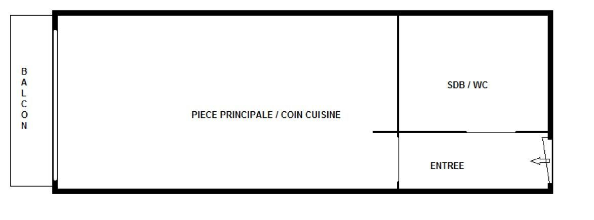 Vente Appartement  1 pièce (studio) - 20.57m² 92800 Puteaux