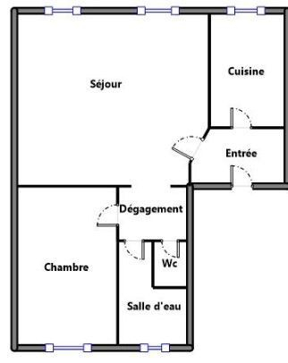 Vente Appartement  2 pièces - 47.3m² 92120 Montrouge