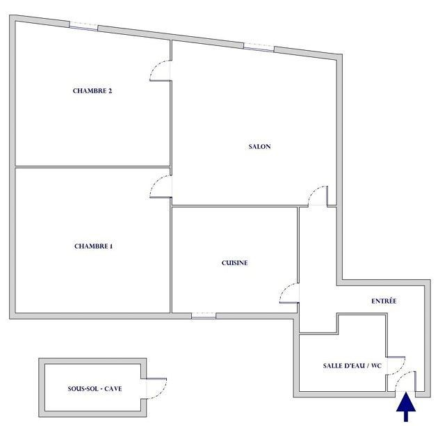 Vente Appartement  3 pièces - 48m² 92170 Vanves