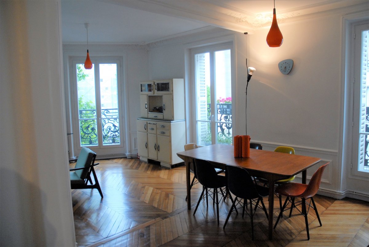 Location Appartement meubl 3 pices - 66.55m 75018 