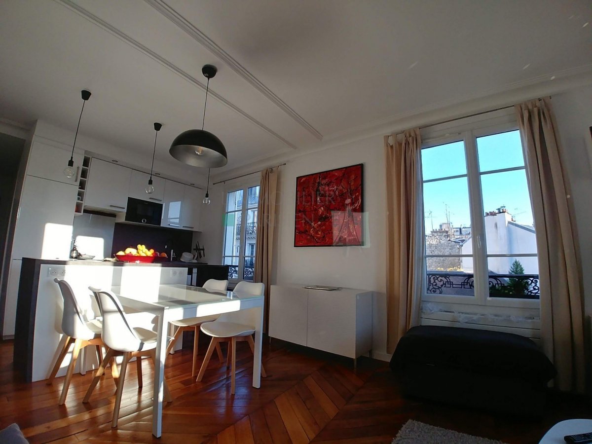 Location Appartement meubl 3 pices - 58.57m 75017 Paris