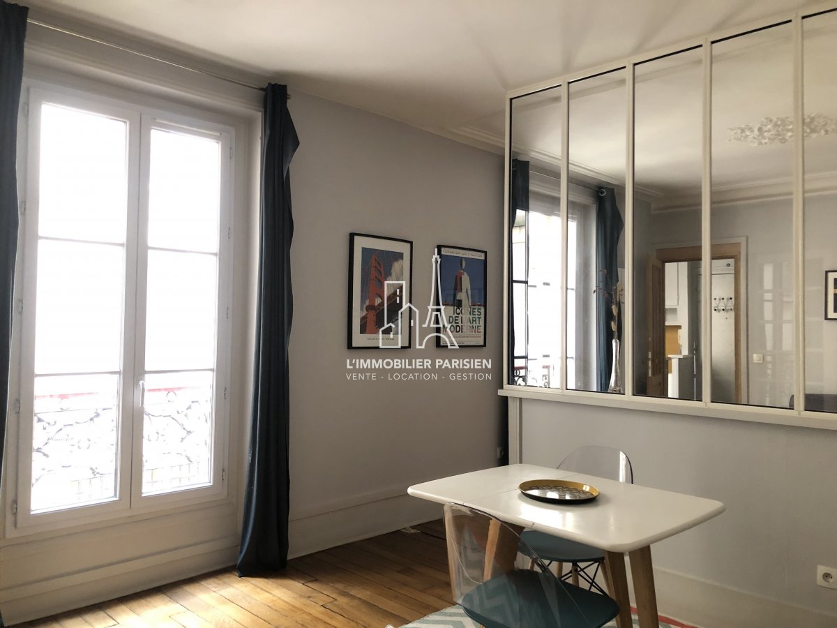 Location Appartement meubl 3 pices - 49.41m 75018 Paris