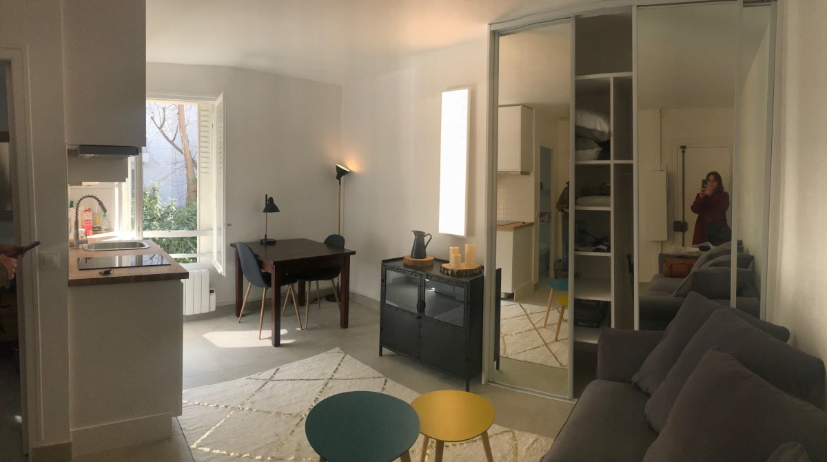 Location Appartement meubl 1 pice (studio) - 17m 75017 Paris