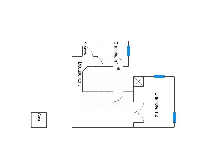 Vente Appartement  3 pices - 50.45m 75017 Paris