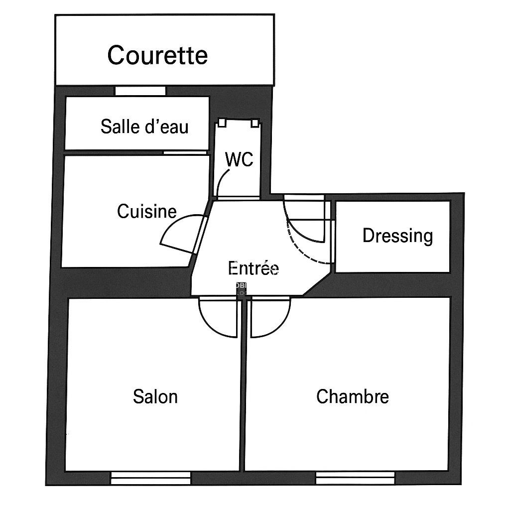 Vente Bureau  2 pices - 39.88m 75017 Paris