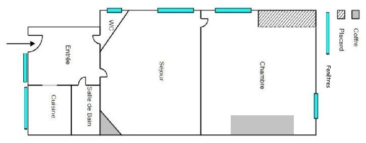 Vente Appartement  2 pices - 32m 75017 Paris