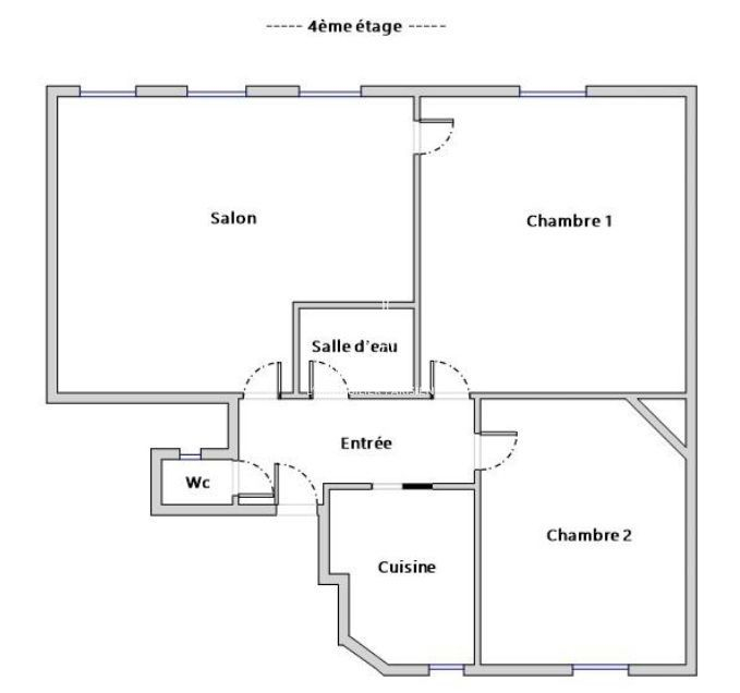 Vente Appartement 4 pièces - 60.85m² 75017 Paris