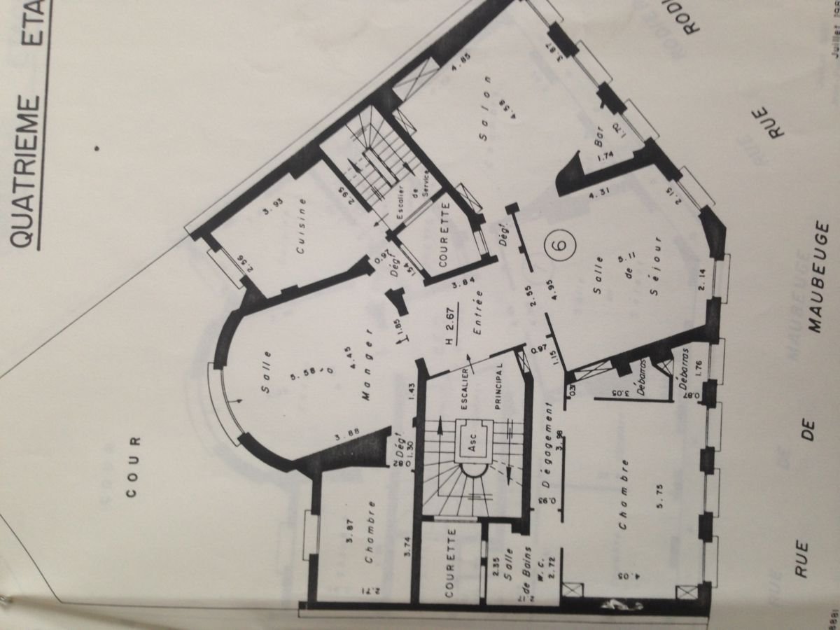 Vente Appartement  5 pices - 142m  Paris