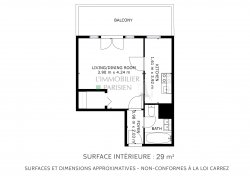 Vente appartement Paris 75020