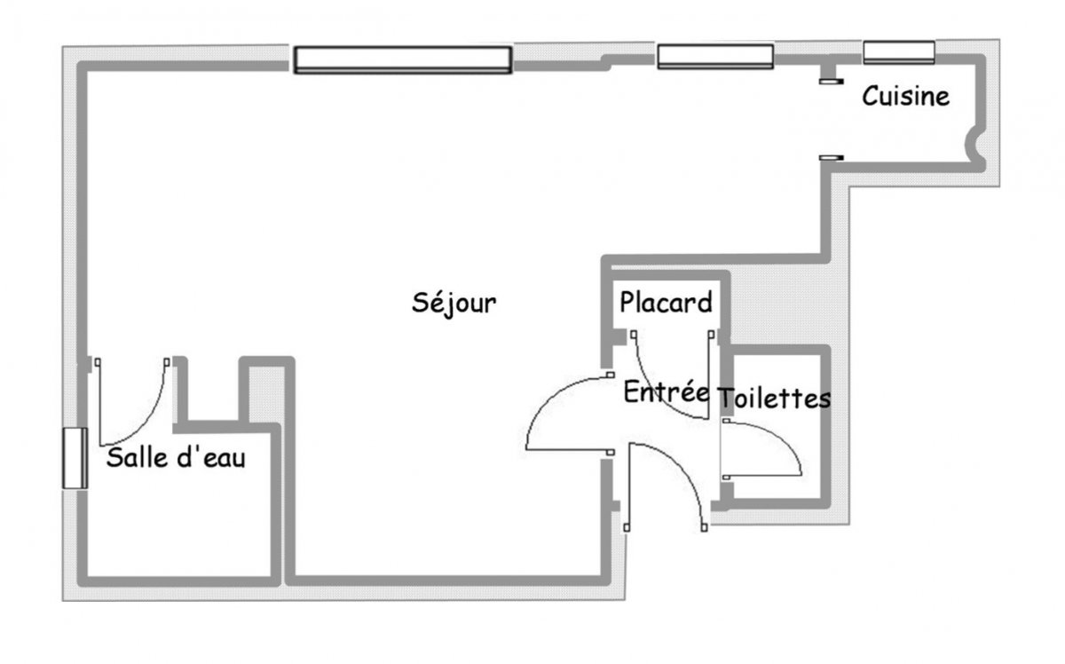 Vente Appartement  1 pice (studio) - 31.55m 92410 Ville-d'avray